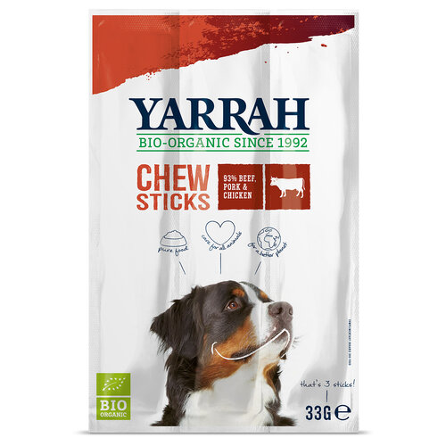 Yarrah Yarrah Hond Kauwsticks Bio 33 gr.