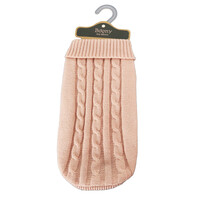 Boony Dog Fashion Boony hondenkabeltrui zacht roze 25 cm