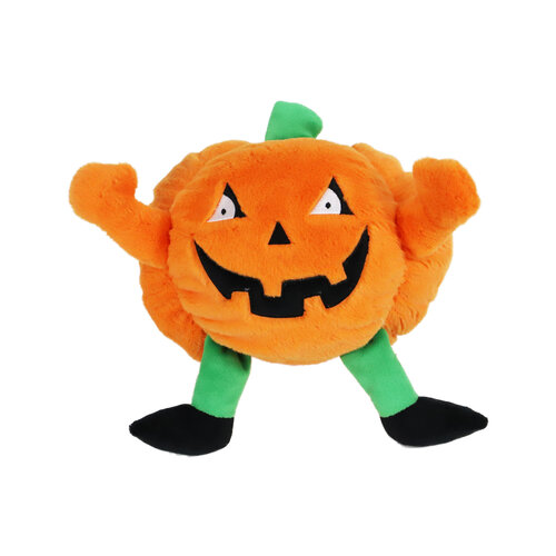 BOON HOND SPEELG. Boon hond speelgoed pompoen halloween + gezicht oranje eco 20cm