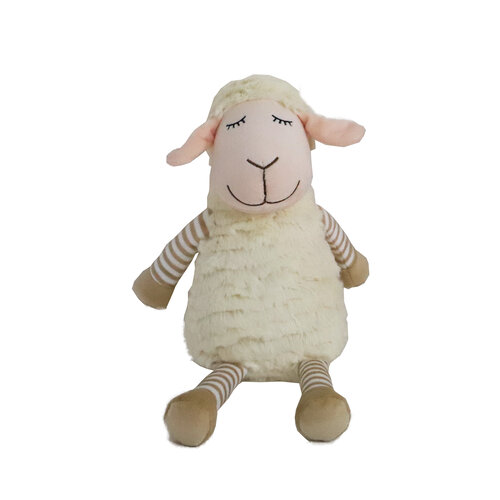 BOON HOND SPEELG. Boon hond speelgoed schaap pluche  beige+piep eco 34cm