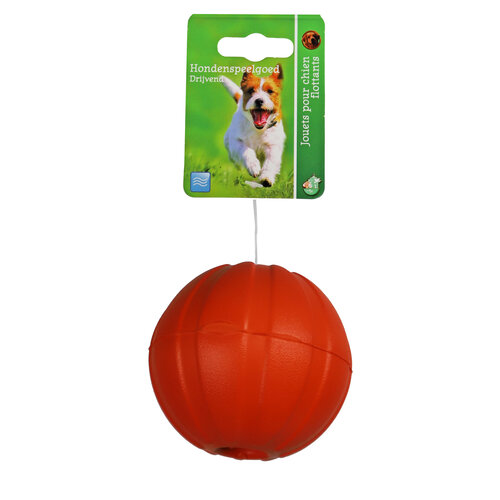 BOON HOND SPEELG. Boon apporteerbal EVA drijvend + gat oranje 9cm