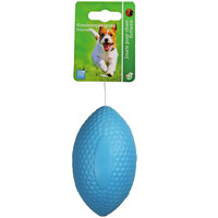 BOON HOND SPEELG. Boon apporteerbal rugbybal EVA drijvend blauw 15cm