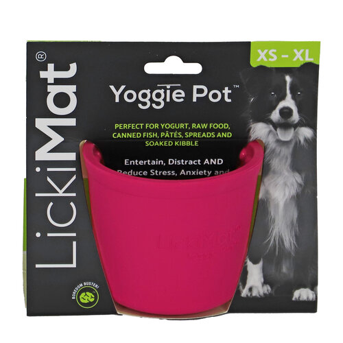 LICKIMAT Lickimat yoggie pot hond roze 8cm