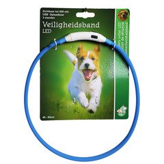 Boon Boon veiligheidshalsband LED 50-65cm verstelbaar blauw