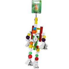 Boon Boon trippeltrap + metalen bellen + houten kralen 33cm