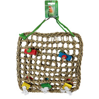 Boon Boon zeegrasklimrek + houten klossen 29x29cm