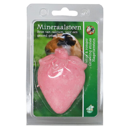 Boon Boon mineraalsteen aardbei roze klein
