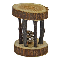 Boon Boon knaag rammelaar hout met bel 9cm