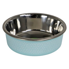 Boon Boon eetbak RVS sneeuwpatroon 11cm/290ml turquoise