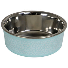 Boon Boon eetbak RVS sneeuwpatroon 13cm/540ml turquoise