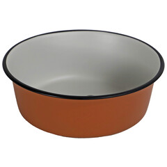 Boon Boon eetbak RVS pawprint 16cm/940ml terracotta