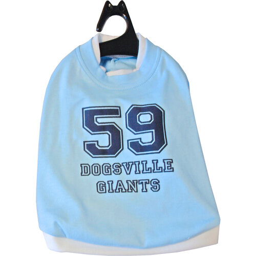 Boony Boony t shirt dogsville giants blauw 36 cm