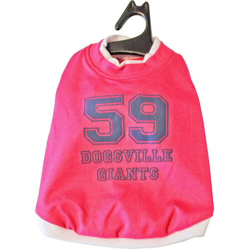 Boony Boony t shirt dogsville giants  roze 20 cm