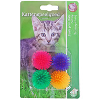 BOON KAT SPEELG. Boon prikkelbal assortie pak a 4 stuks