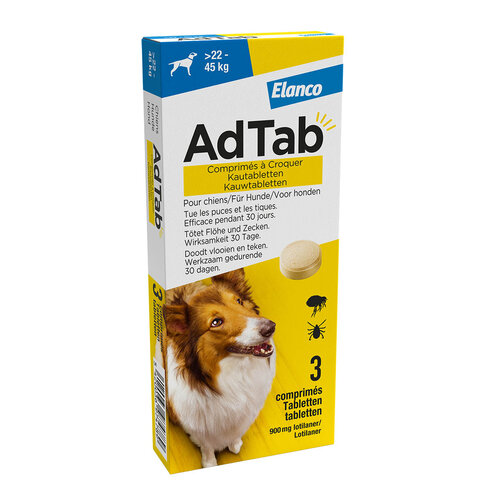 AdTab AdTab Dog 22 - 45 kg 3 tab.