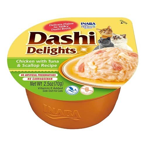 Inaba Inaba Dashi Delights Chicken Tuna Scallop 70 gr.