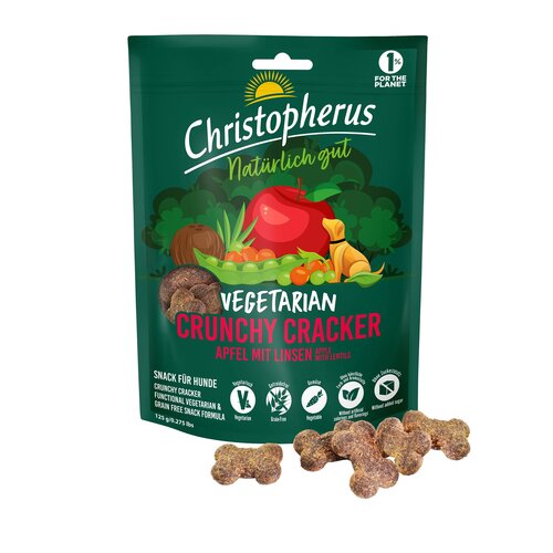 Christopherus Dog food CH Crunchy Cracker Vegetarian 125 gr.