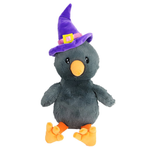 BOON HOND SPEELG. Boon hond speelgoed kraai met halloween hoed grijs eco 50cm