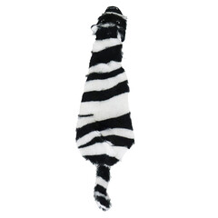 BOON HOND SPEELG. Boon hond zebra plat pluche + piep zwart/wit 35cm