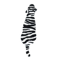 BOON HOND SPEELG. Boon hond zebra pluche + piep zwart/wit 55cm