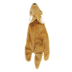 BOON HOND SPEELG. Boon hond kangoeroe plat pluche + piep bruin 55cm