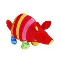 BOON HOND SPEELG. Boon hond gordeldier pluche multicolor+piep eco 45cm