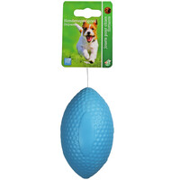 BOON HOND SPEELG. Boon apporteerbal rugbybal EVA drijvend blauw 15cm