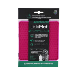 LICKIMAT Lickimat likmat mini tuff soother hond roze 15cm
