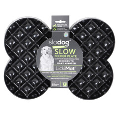 LICKIMAT Lickimat slodog slowfeeder plate hond zwart large 34cm