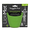LICKIMAT Lickimat yoggie pot hond groen 8cm