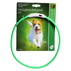 Boon Boon veiligheidshalsband LED 50-65cm verstelbaar groen