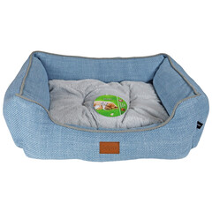 Boony Boony divan linnenlook 60 x 50cm pastel blauw