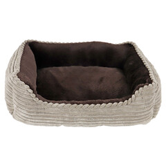 Boon Boon divan corduroy 50 x 40cm taupe/bruin