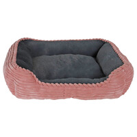 Boon Boon divan corduroy 50 x 40cm roze/grijs