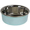 Boon Boon eetbak RVS sneeuwpatroon 13cm/540ml turquoise