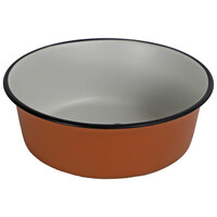 Boon Boon eetbak RVS pawprint 16cm/940ml terracotta