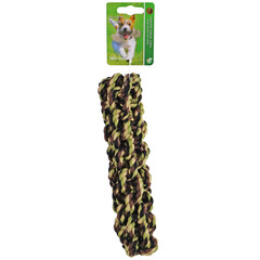 BOON HOND SPEELG. Boon touwstick katoen 22cm camouflage