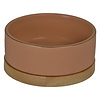 Boon Boon eetbak keramiek/hout zalm roze 13cm