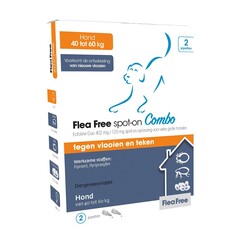 Emax Flea Free Spot On Combo Hond 40-60kg 2 pip. 40 - 60 kg