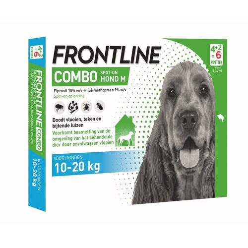 Frontline Frontline COMBO Dog M 4+2 Pipet 6 pip. 10 - 20 kg
