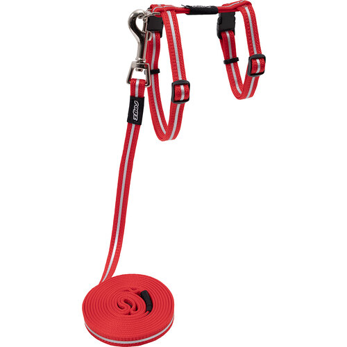 Rogz Beltz Catz AlleyCat Tuig+Lijn S Rood 1 st. Small