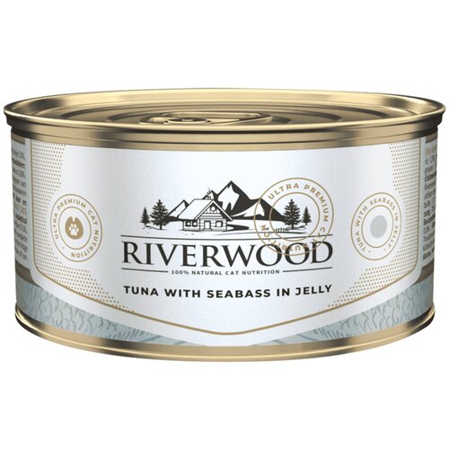 Riverwood Riverwood Tuna With Seabass In Jelly 85 gr.