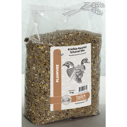 Tijssen goed voor dieren Krielkip-Kwartel Scharrel Mix 5 kg.