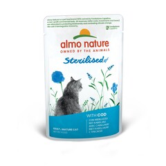 Almo Nature AN Sterilised met Kabeljauw 70 gr.