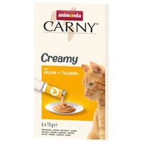 Carny Carny Cat Snack Creamy Chicken&Taurine 6x15 gr.