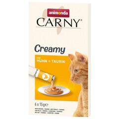 Carny Carny Cat Snack Creamy Chicken&Taurine 6x15 gr.