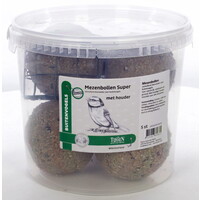 Tijssen goed voor dieren Mezenbollen Super 5 st.met houder 5 st.