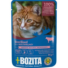 Bozita Bozita Feline Pouch Indoor Beef in jelly 85 gr.