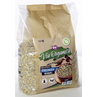 Via Organica Via Organica Bio Strooivoer Kiemvrij 2,5 kg.