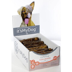 it's My Dog it's My Dog Collageen rol met kip + runderlong 15cm 1 st. 15cm